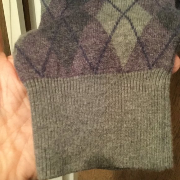 Cutter & Buck argyle print cotton and silk super soft sweater - Picture 3 of 5